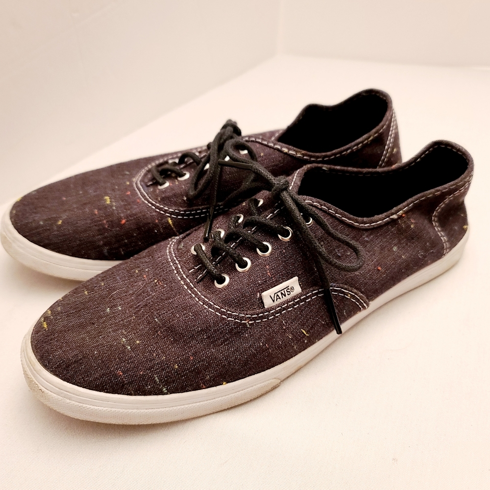 VANS charcoal grey multicolored speckles lows